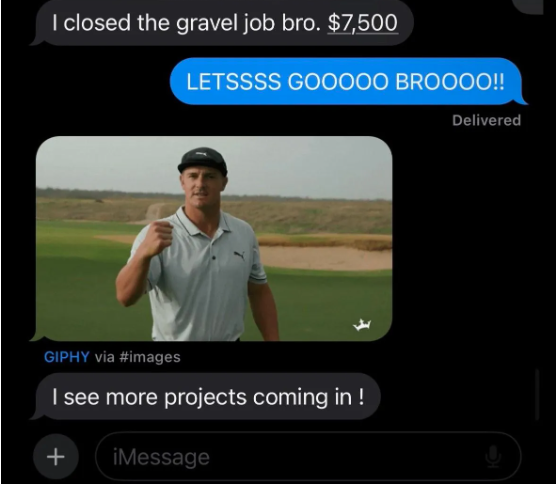 $7,500 gravel job